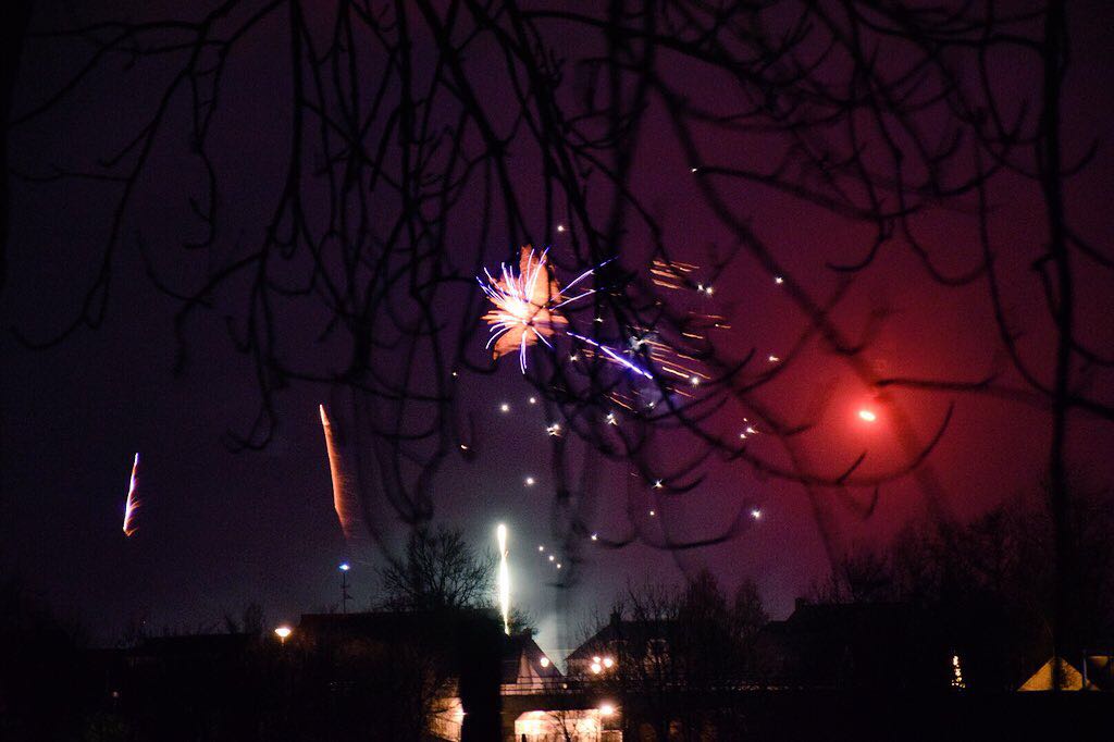 Disco met groot vuurwerk Disco met groot vuurwerk